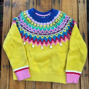 Mini Boden fair isle sweater